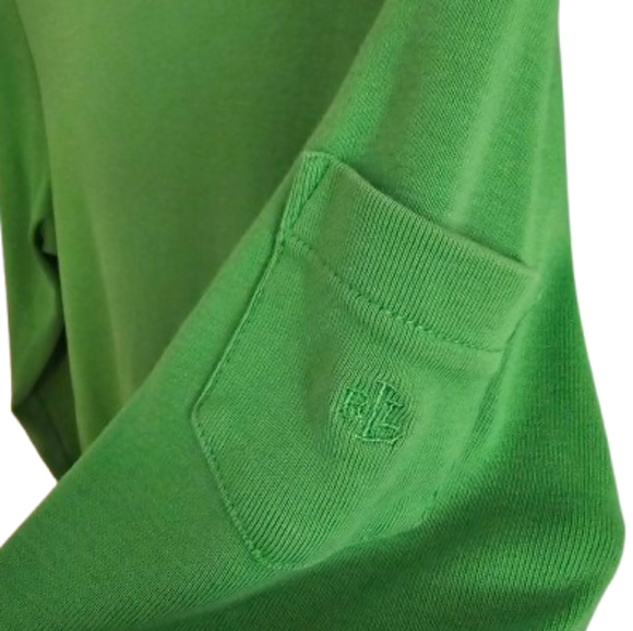 Lauren Ralph Lauren Vibrant Green Knit Top - Picture 2 of 5